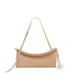 Alaïa Small Leather Le Click East West Shoulder Bag In Neutral
