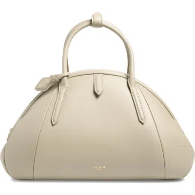 Alaïa Small Leather Top Handle Bag In Neutral