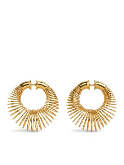 Alaïa Small Spiral Earrings In Gold