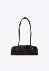 Alaïa Small Teckel Pony Hair Clutch In Brown