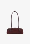 Alaïa Alaia Women Teckel Small Suede Shoulder Bag In Red