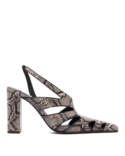 Alaïa Snakeskin Leather Cutout Slingback Pumps In Multi
