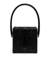 Alaïa Snakeskin Cube Top-handle Bag In Black