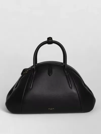 Alaïa Soft Calfskin Sculptural Doctor Tote Bag In Black