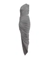 Alaïa Asymmetric Ruched Jersey Maxi Dress