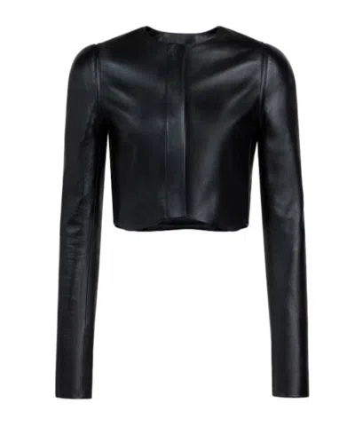Alaïa Soft Lambskin Tailored Jacket In Black