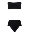 Alaïa Solid Color Bikini Tops In Black