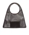 Alaïa Solid Color Leather Shoulder Bag In Brown