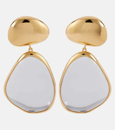 Alaïa Specchio Drop Earrings In Gold