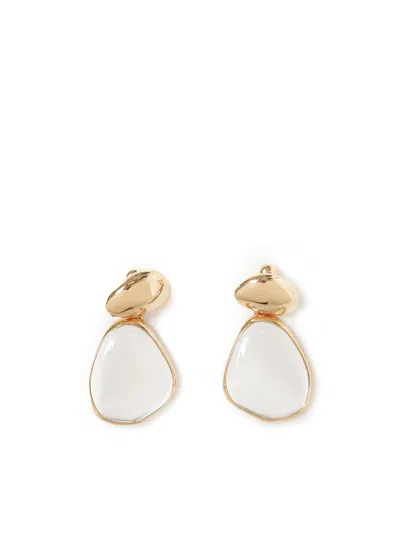 Alaïa Specchio Pendant Earrings In Gold