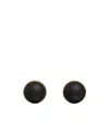 Alaïa Wood Sphere Earrings In Black