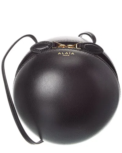 Alaïa Sphere Leather Shoulder Bag In Purple