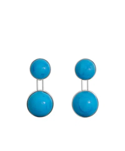 Alaïa Sphere Small Pendant Earrings In Blue