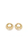 Alaïa Spiral Hoop Earrings In Gold