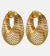 Alaïa Spiral Hoop Earrings In Gold