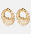 Alaïa Spiral Small Hoop Earrings In Gold