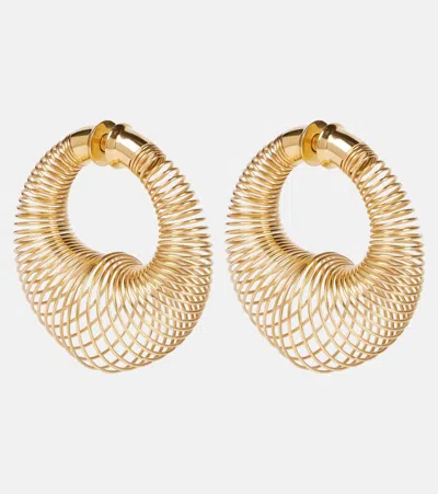 Alaïa Spiral Hoop Earrings In Gold