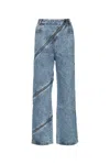 Alaïa Alaia-style Spiral-detail Pants For Women In Blue