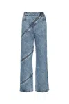 Alaïa Alaia-style Spiral-detail Pants For Women In Blue