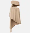 Alaïa Spiral Ruffled Minidress In Beige