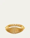 Alaïa Spiral Stainless Steel Bracelet In Gold