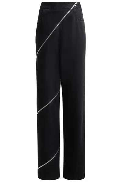 ALAÏA SPIRAL WIDE LEG JEANS