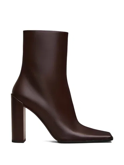 Alaïa Alaia Square Ankle Boots In Animal Print