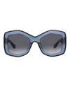 Alaïa Square-frame Recycled Acetate Sunglasses In Blue