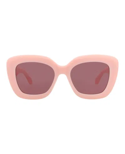 Alaïa Square-frame Recycled Acetate Sunglasses In Pink