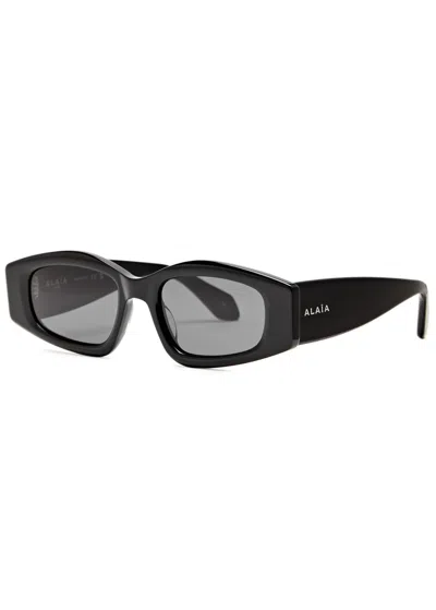 Alaïa Square-frame Sunglasses In Black
