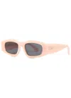Alaïa Square-frame Sunglasses In Pink