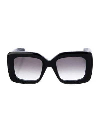 Pre-owned Alaïa Square Gradient Sunglasses In Black