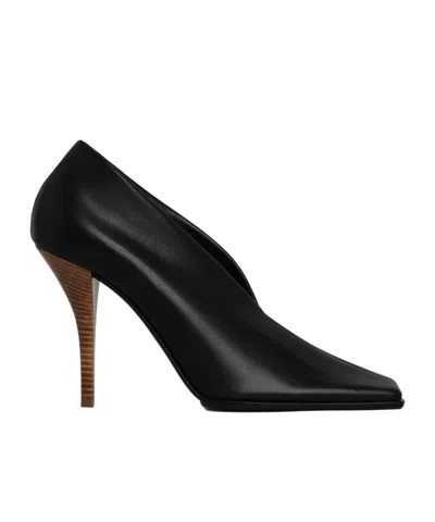 Alaïa Square Leather High Heels In Black