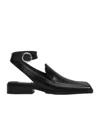 Alaïa Square Loafer Sandals In Calfskin In Black