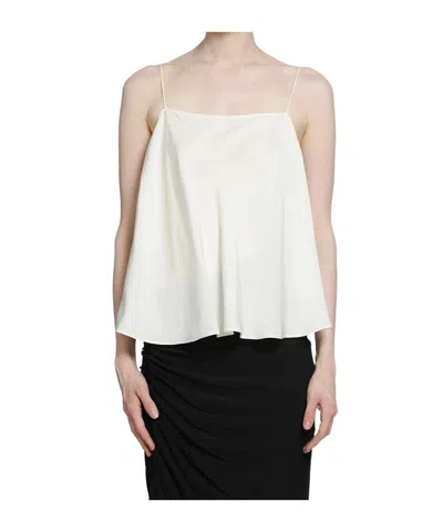 Alaïa Square Neck Suspenders In White