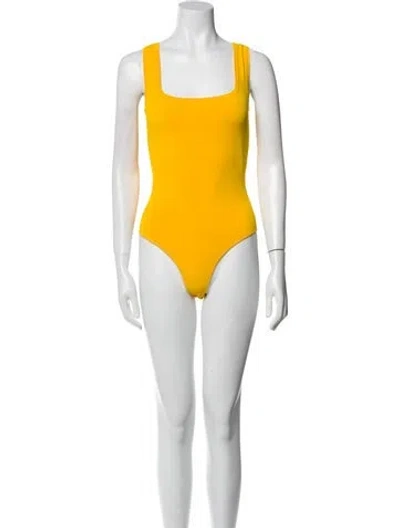 Pre-owned Alaïa Square Neckline Sleeveless Bodysuit In Pink