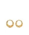 Alaïa Square Spiral Hoops Earrings In Gold