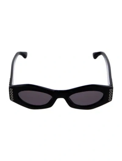 Pre-owned Alaïa Square Tinted Sunglasses In Black