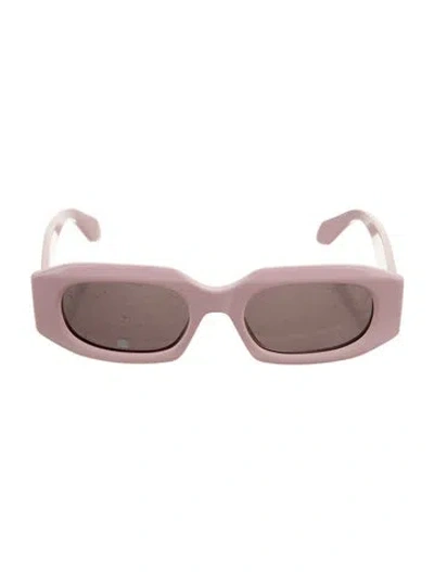 Pre-owned Alaïa Square Tinted Sunglasses In Pink