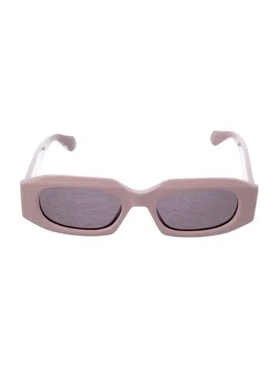 Pre-owned Alaïa Square Tinted Sunglasses In Pink