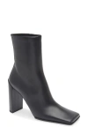 Alaïa Square Toe Bootie In Animal Print
