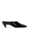 Alaïa Square Toe Muller Shoes In Black