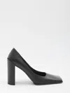 Alaïa Block Heel Square Toe Pumps In Black