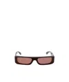 Alaïa Rectangle-frame Sunglasses In Pink