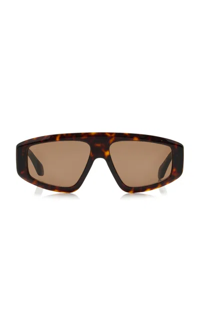 Alaïa Square-framed Acetate Sunglasses In Brown
