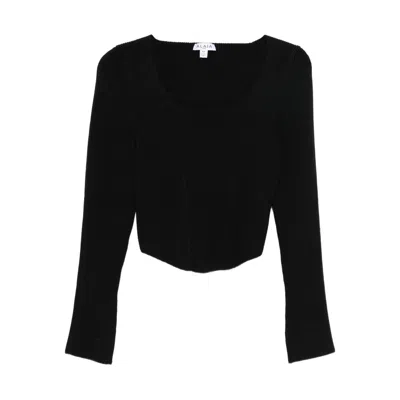 ALAÏA SQUARE-NECK SWEATER