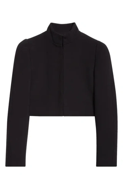 ALAÏA ALAÏA STAND COLLAR CROP JACKET