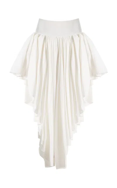 Alaïa Stirrup Nylon Maxi Petticoat In White