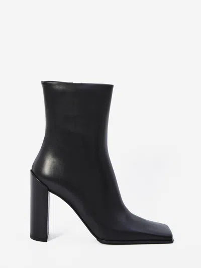 ALAÏA SQUARETOE ANKLE BOOTS