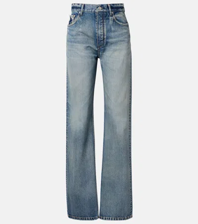 Alaïa Straight Jeans In Blue